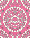 Pink Ivory Mandala Art Rug