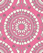 Pink Ivory Mandala Art Rug