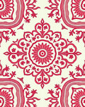 Red Floral Medallion Arch Rug