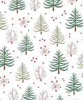 Whimsical Forest Friends Red Berry Rug