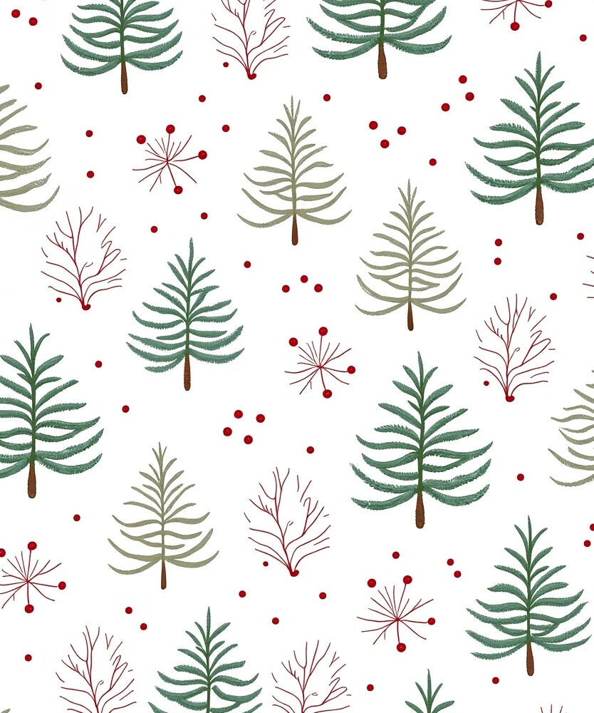 Whimsical Forest Friends Red Berry Rug