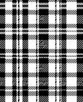 Classic Black White Plaid Check Rug
