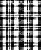 Classic Black White Plaid Check Rug