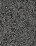 Monochrome Swirl Outline Abstract Rug