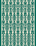 Teal Classic Symmetry Medallion Rug