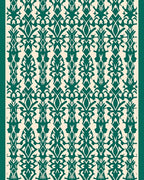 Teal Classic Symmetry Medallion Rug