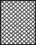 Bold Black Woven Lattice Rug