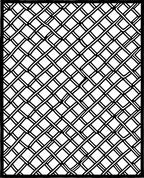 Bold Black Woven Lattice Rug