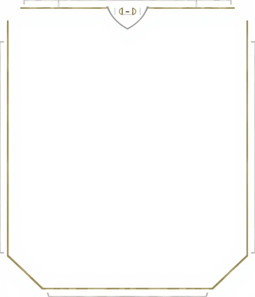 Golden Gray Geometric Shield Frame Rug