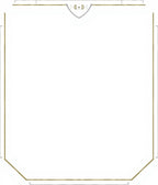 Golden Gray Geometric Shield Frame Rug