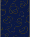 Navy Blue Abstract Knot Rug