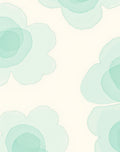Soft Mint Petal Overlay Rug