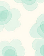 Soft Mint Petal Overlay Rug