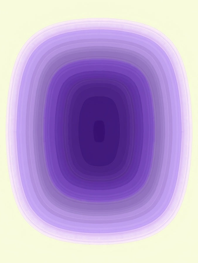 Graded Violet Rounded Square Layers Rug