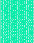 Bright Aqua White Wavy Stripes Rug