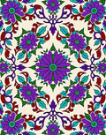 Vivid Purple Floral Medallion Bloom Rug