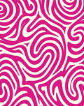 Vivid Magenta Flowing Swirls Rug