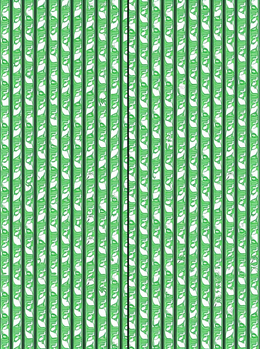 Verdant Vine Vertical Stripe Rug