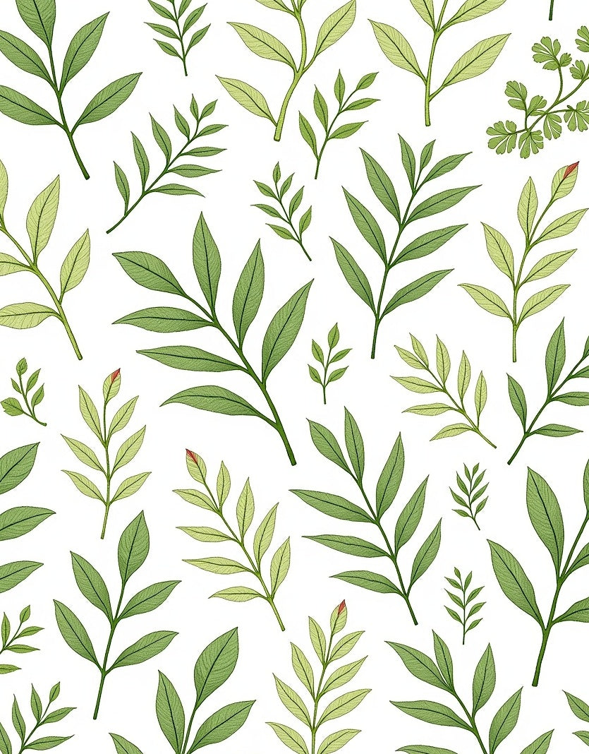 Verdant Green Leafy Branches Rug