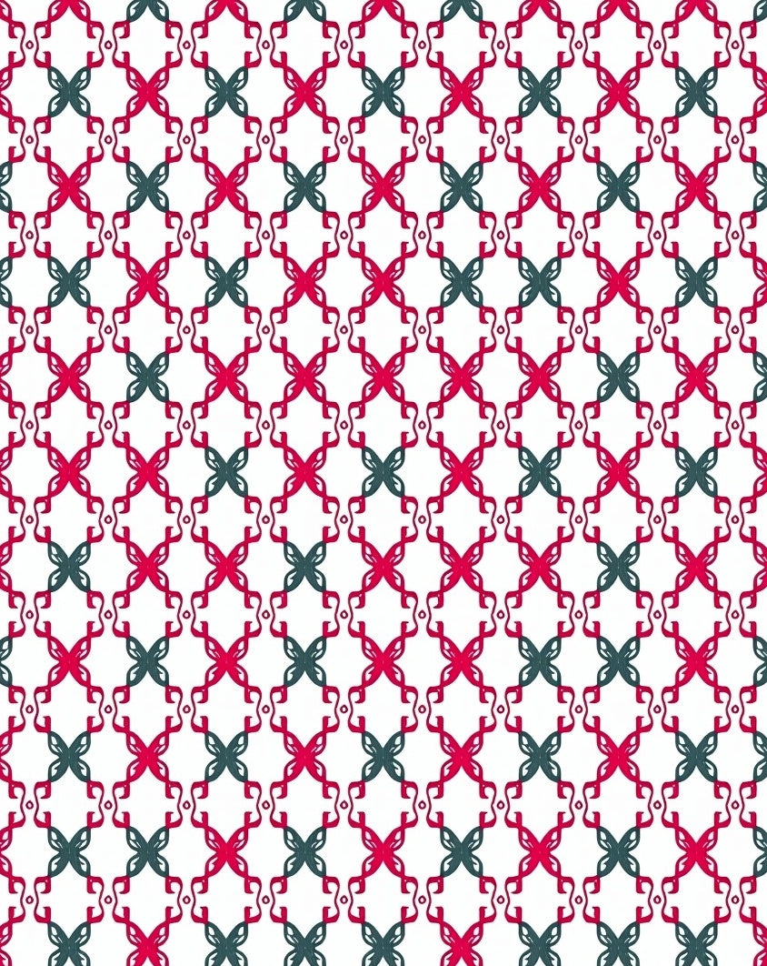 Dual Tone Interlocking Lattice Rug