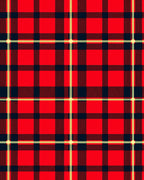 Red Black Plaid Tartan Lattice Rug