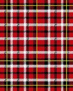 Bold Red Black White Plaid Check Rug
