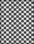 Black Lattice Floral Geometric Rug