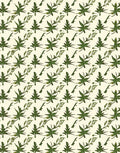 Green Leafy Twig Scatter Rug