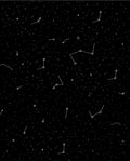 Cosmic Black Constellation Starry Night Rug