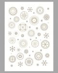 Neutral Snowflake Medallion Collection Rug