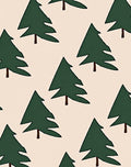 Forest Green Evergreen Repeating Tree Rug
