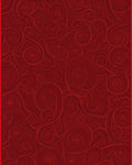 Crimson Swirls Abstract Curlicue Rug