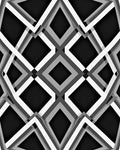 Monochromatic Diamond Interlock Geometric Rug