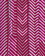 Crimson Pink Chevron Herringbone Overlay Rug