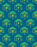 Emerald Hexagon Gemstone Repeat Rug