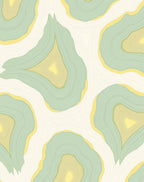 Soft Sage Agate Organic Layers Rug