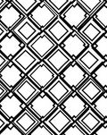 Geometric Black Diamond Contemporary Rug