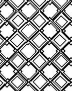 Geometric Black Diamond Contemporary Rug