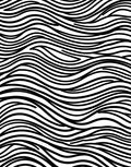 Black White Wavy Stripe Texture Rug