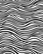 Black White Wavy Stripe Texture Rug