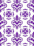 Deep Purple Classic Flourish Damask Rug