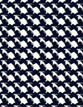 Modern Navy White Abstract Shuttle Rug