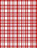Classic Red White Tartan Weave Rug