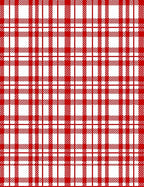 Classic Red White Tartan Weave Rug