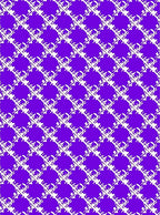 Vivid Purple Interlocking Square Rug