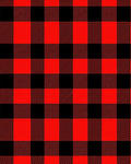 Crimson Black Plaid Checkered Rug
