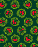 Emerald Green Red Floral Medallion Rug
