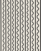 Modern Black White Wavy Stripe Rug