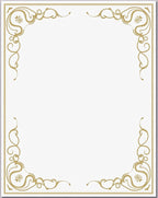 Golden Filigree Flourish Corner Rug