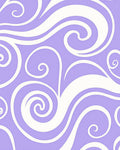 Lavender Cream Swirl Ribbon Rug
